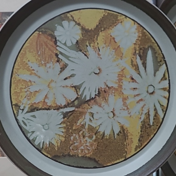 VINTAGE MIKASA 'INDIAN SUMMER' STONE KRAFT DINNER PLATES SET OF 2 - Picture 2 of 14